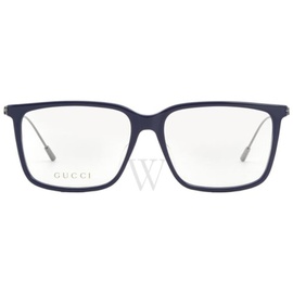 구찌 Gucci 56 mm Blue/Gunmetal Eyeglass Frames GG1273OA 003 56
