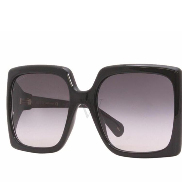 구찌 구찌 Gucci 60 mm Shiny Black Sunglasses GG0876S 001 60