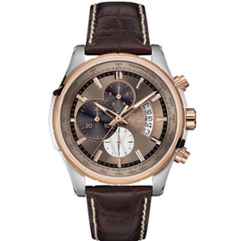 Guess MEN'S Classic Chronograph Leather Brown Dial Watch X81012G5S
