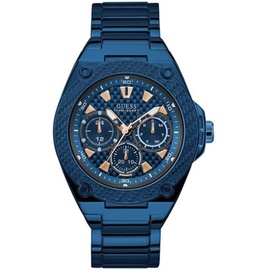 Guess MEN'S Legacy Stainless Steel Blue Dial Watch W1305G4