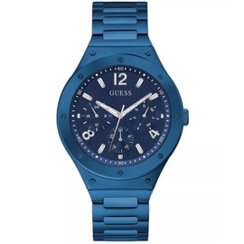 Guess MEN'S Scope Multifunction Stainless Steel Blue Dial Watch GW0454G4