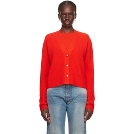 Guest in Residence SSENSE Exclusive Red Cardigan 232173F095004