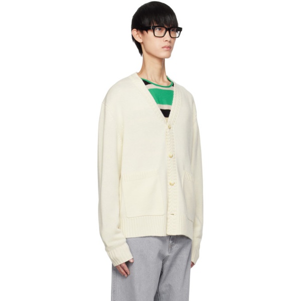  Guest in Residence 오프화이트 Off-White Rib Cardigan 241173M200002
