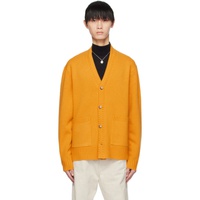 Guest in Residence Yellow Rib Cardigan 241173M200004