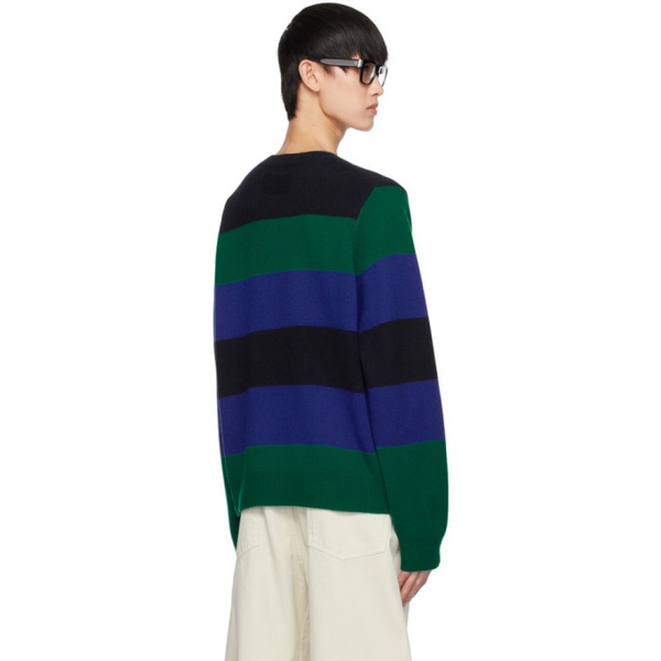  Guest in Residence Navy Stripe Sweater 241173M201011