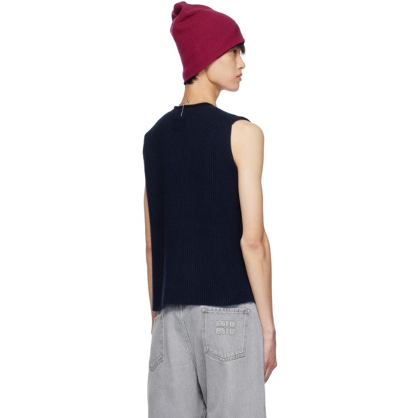  Guest in Residence Navy Layer Up! Vest 241173M201012