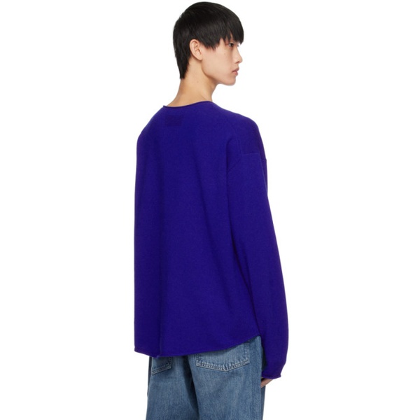  Guest in Residence Blue Oversized Sweater 241173M201007