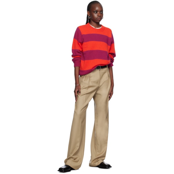  Guest in Residence Red & Purple Stripe Sweater 241173F096006