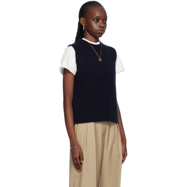  Guest in Residence Navy Layer Up! Vest 241173F100004