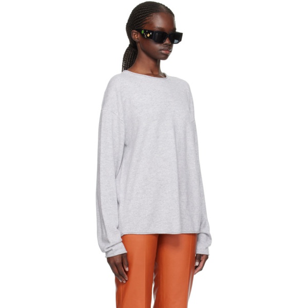  Guest in Residence Gray Oversized Sweater 241173F096013