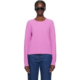Guest in Residence Pink Light Rib Sweater 241173F096014