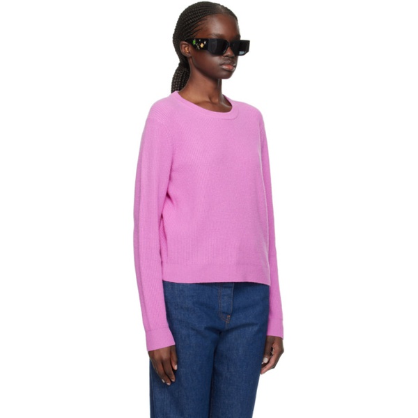  Guest in Residence Pink Light Rib Sweater 241173F096014