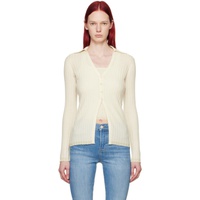 Guest in Residence 오프화이트 Off-White Rib Cardigan 241173F095006