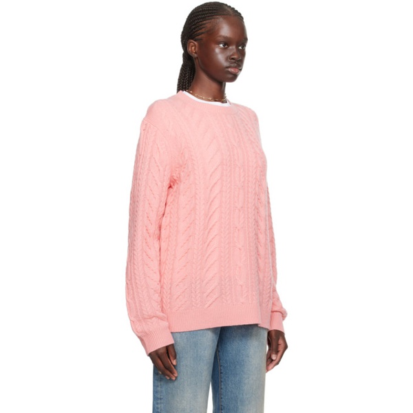  Guest in Residence SSENSE Exclusive Pink Sweater 232173F096005