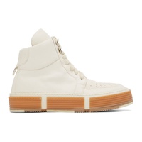 구이디 Guidi White Basket High-Top Sneakers 221703M236001