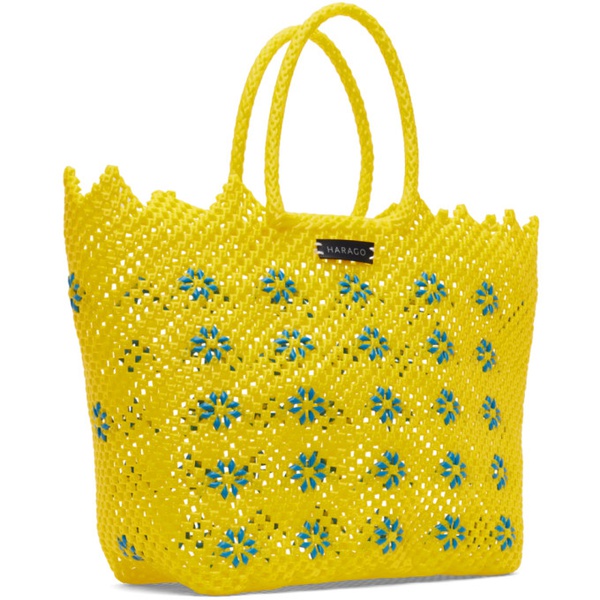  HARAGO Yellow Upcycled Tote 241245M172004