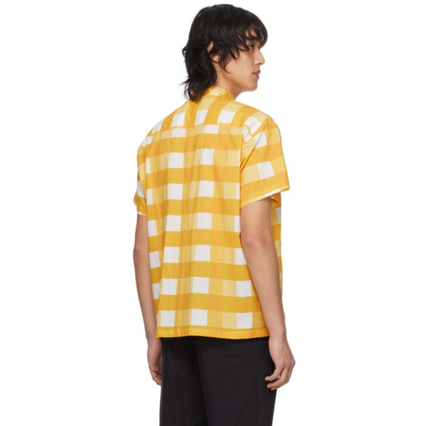  HARAGO Yellow Check Shirt 241245M192045