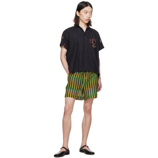  HARAGO Multicolor Striped Shorts 241245M193005