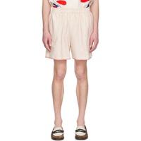 HARAGO 오프화이트 Off-White Embroidered Shorts 231245M193001