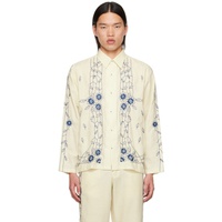 HARAGO 오프화이트 Off-White Embroidered Shirt 242245M192006