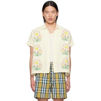 HARAGO 오프화이트 Off-White Cross-Stitched Shirt 242245M192010