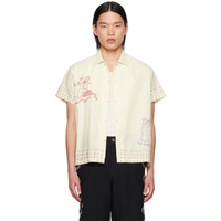 HARAGO 오프화이트 Off-White Embroidered Shirt 242245M192026