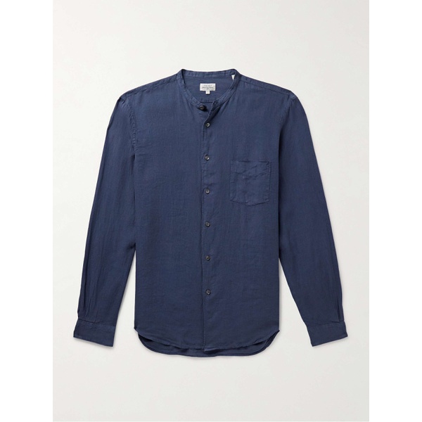  HARTFORD Premium Pat Grandad-Collar Linen Shirt 1647597327830780