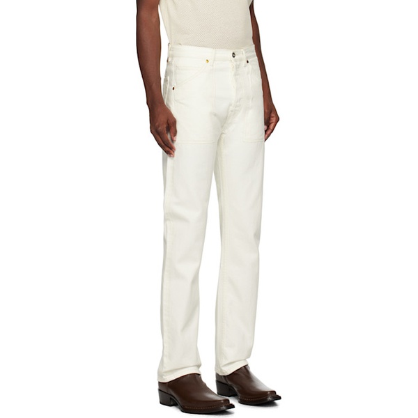  HAULIER 오프화이트 Off-White Straight-Leg Jeans 232971M186001