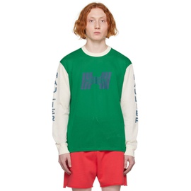 HAULIER Green & 오프화이트 Off-White Canyon Long Sleeve T-Shirt 231971M213000