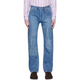 HAULIER Blue Patchwork Jeans 231971M186003