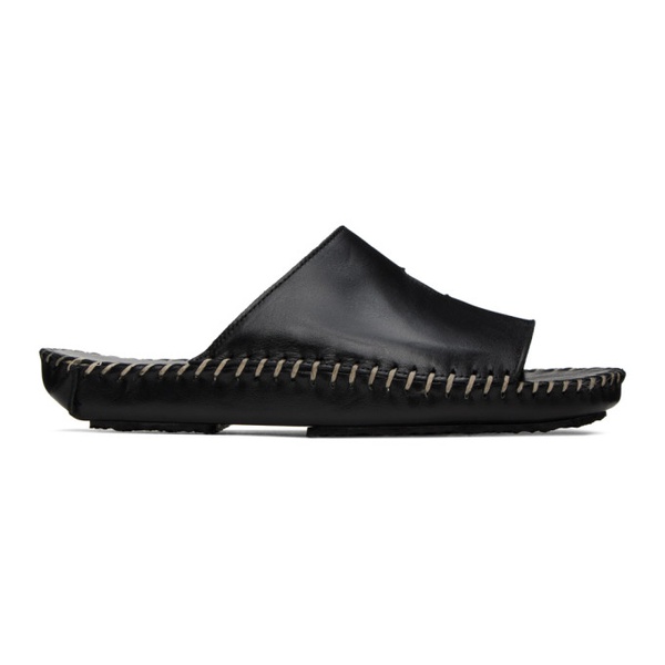  HEREU Black Torniol Flat Sandals 231991F124008