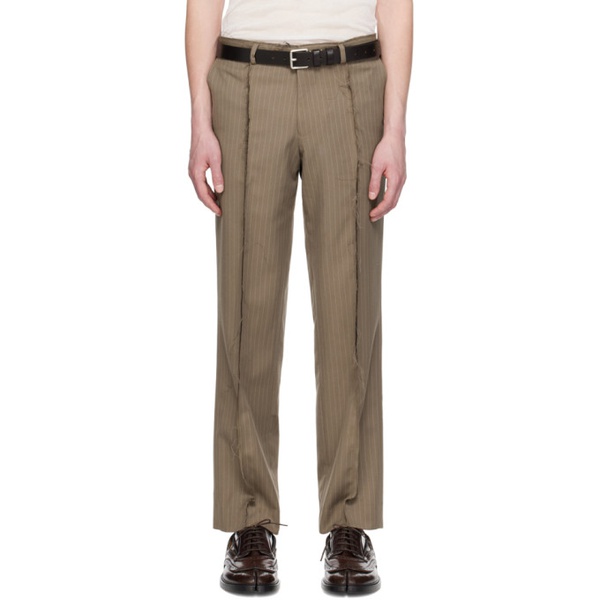  HODAKOVA SSENSE Exclusive Brown Trousers 242756M191007