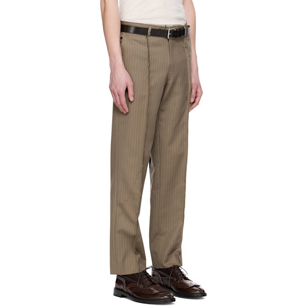  HODAKOVA SSENSE Exclusive Brown Trousers 242756M191007