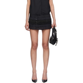 HODAKOVA Black Waistband Miniskirt 242756F090002
