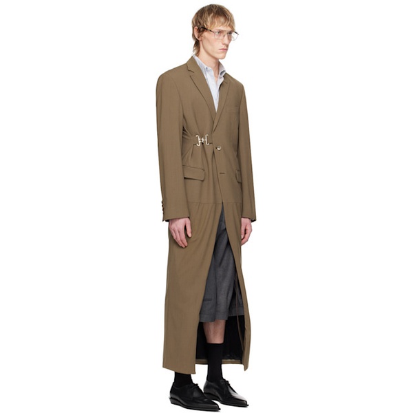  HODAKOVA Brown Suit Coat 242756M176000