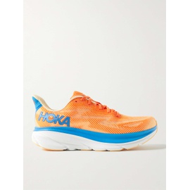 HOKA Clifton 9 Rubber-Trimmed Mesh Running Sneakers 1647597316584453