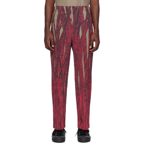  HOMME PLISSEE 이세이 미야케 ISSEY MIYAKE Red Grass Field Trousers 231729M191037