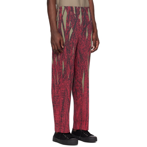  HOMME PLISSEE 이세이 미야케 ISSEY MIYAKE Red Grass Field Trousers 231729M191037