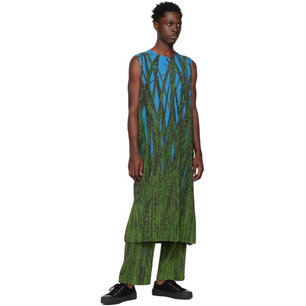  HOMME PLISSEE 이세이 미야케 ISSEY MIYAKE Green Grass Field Trousers 231729M191038