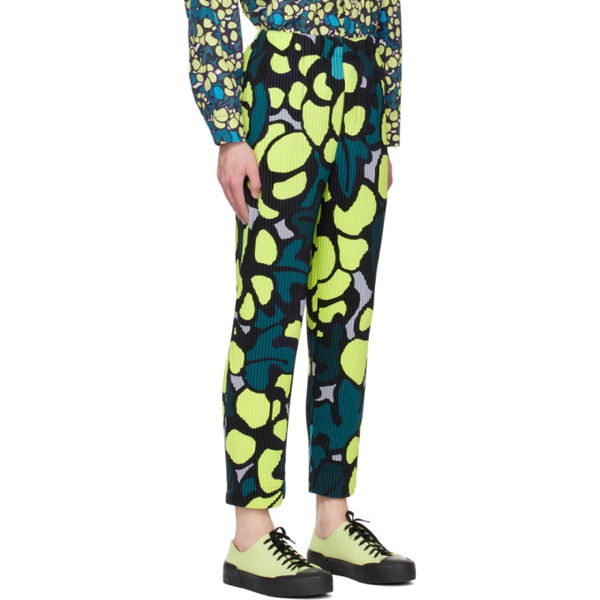  HOMME PLISSEE 이세이 미야케 ISSEY MIYAKE Yellow Printed Trousers 231729M191072