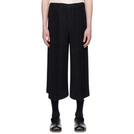 HOMME PLISSEE 이세이 미야케 ISSEY MIYAKE Black Pleats Bottoms 2 Trousers 231729M191092