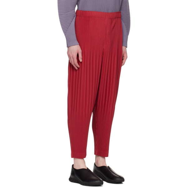  HOMME PLISSEE 이세이 미야케 ISSEY MIYAKE Red Monthly Color February Trousers 231729M191046