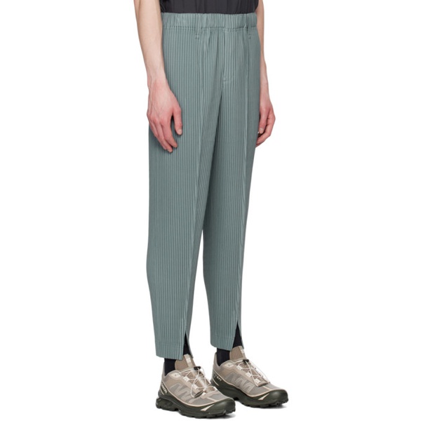  HOMME PLISSEE 이세이 미야케 ISSEY MIYAKE Green Tailored Pleats 2 Trousers 231729M191080