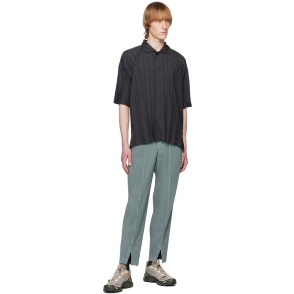  HOMME PLISSEE 이세이 미야케 ISSEY MIYAKE Green Tailored Pleats 2 Trousers 231729M191080