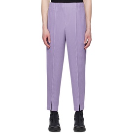 HOMME PLISSEE 이세이 미야케 ISSEY MIYAKE Purple Tailored Pleats 2 Trousers 231729M191081