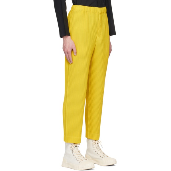  HOMME PLISSEE 이세이 미야케 ISSEY MIYAKE Yellow Monthly Color March Trousers 231729M191066