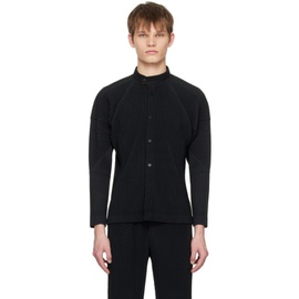 HOMME PLISSEE 이세이 미야케 ISSEY MIYAKE Black Monthly Color March Shirt 231729M192010