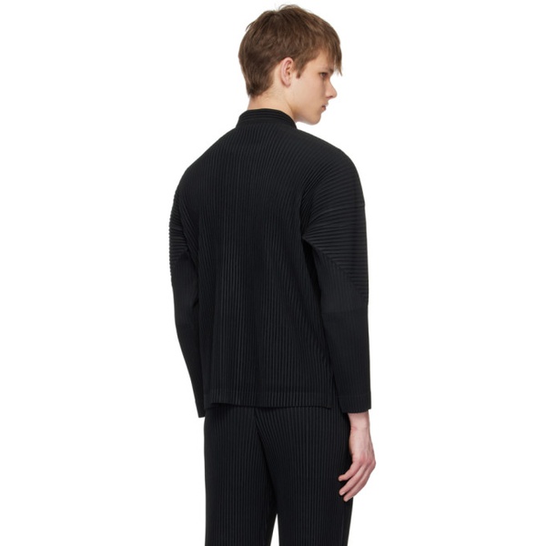  HOMME PLISSEE 이세이 미야케 ISSEY MIYAKE Black Monthly Color March Shirt 231729M192010