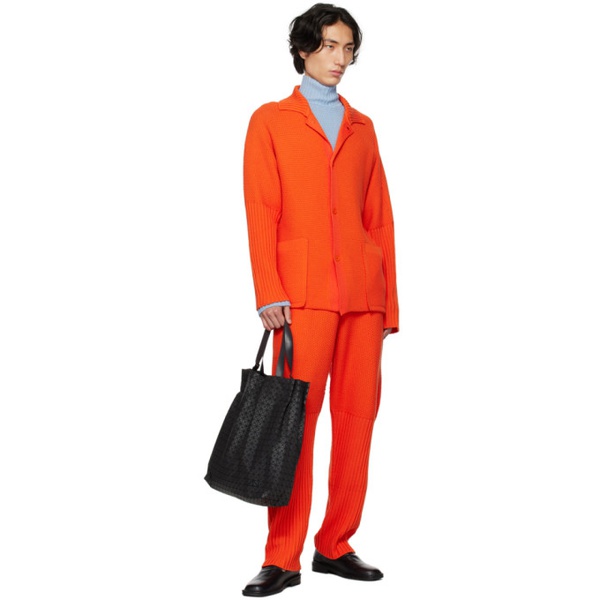  HOMME PLISSEE 이세이 미야케 ISSEY MIYAKE Orange Rustic Shirt 232729M192017