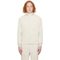 HOMME PLISSEE 이세이 미야케 ISSEY MIYAKE White Kersey Jacket 232729M180014